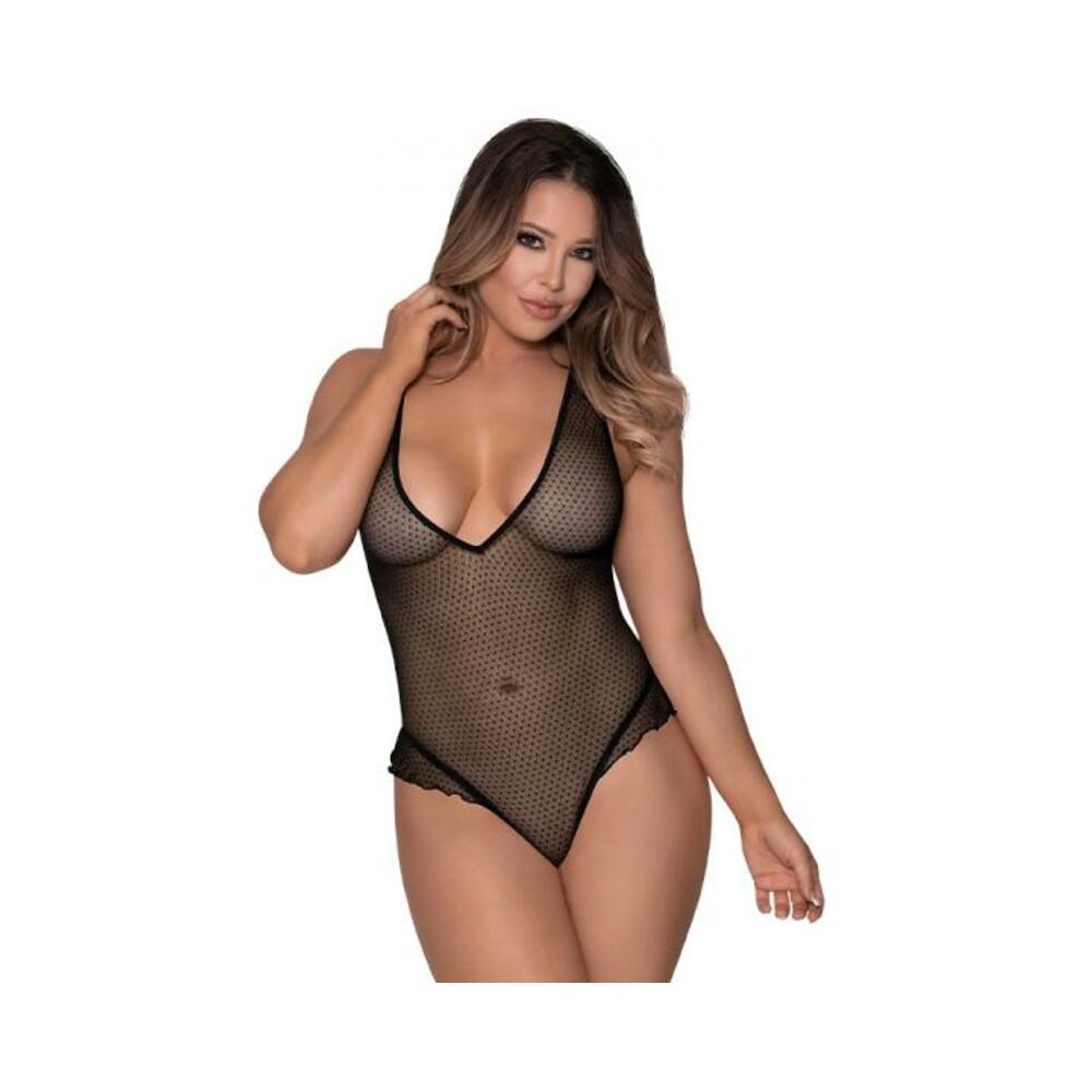 Magic Silk Girl Next Door Plunge Teddy Black S/m Default Title Magic Silk Women - Lingerie - Bodystocking