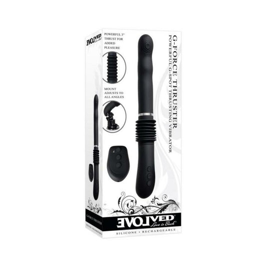 Evolved G-force Thruster Rechargeable Silicone - Black Default Title Evolved Novelties Toys - Vibrators
