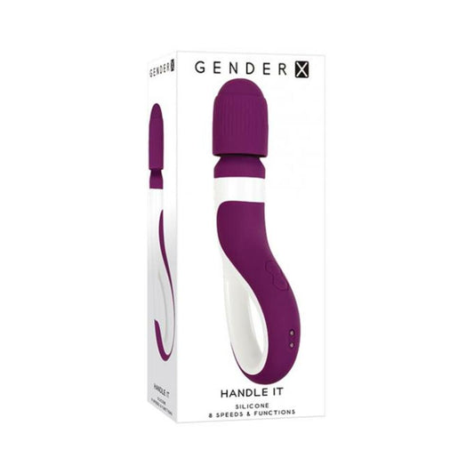 Gender X Handle It Wand Vibrator Silicone Rechargeable Purple Default Title Gender X Toys - Vibrators