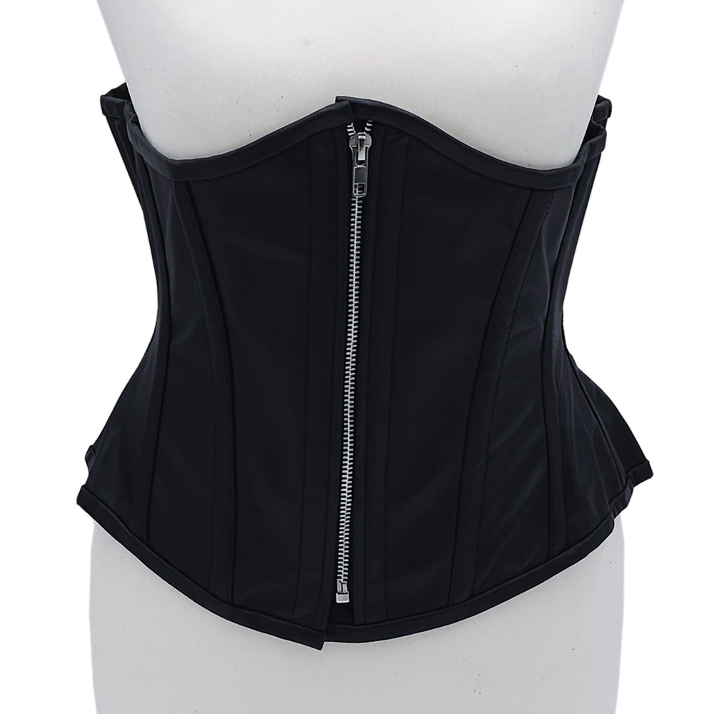 Rouge Leather Corset Black S/M