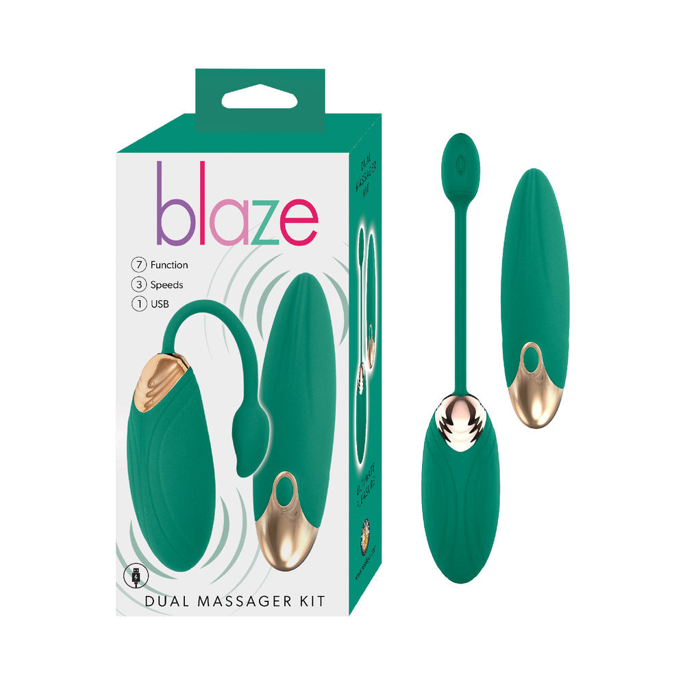 Blaze Dual Massager Kit Green