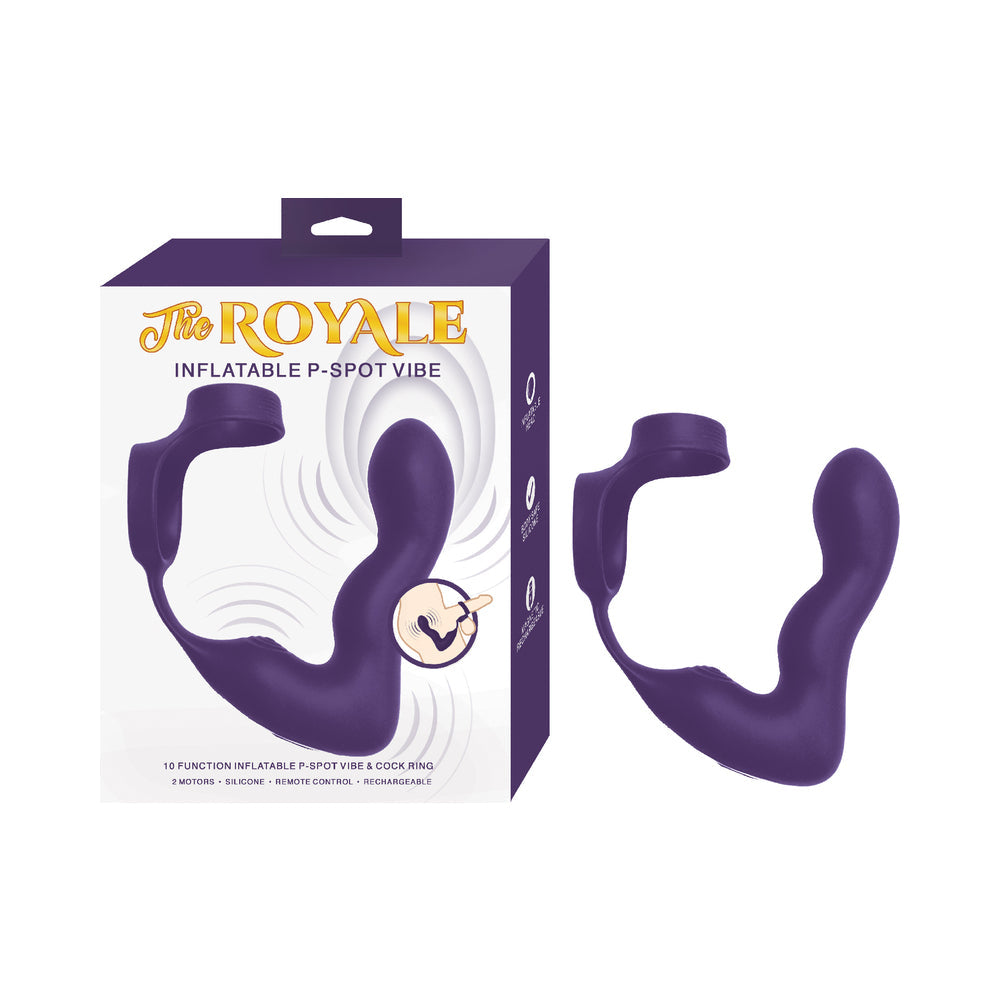 The Royale Inflatable P-Spot Vibe Purple