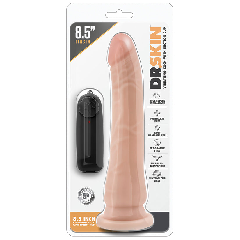 Dr. Skin Vibrating-Vanilla 8.5"