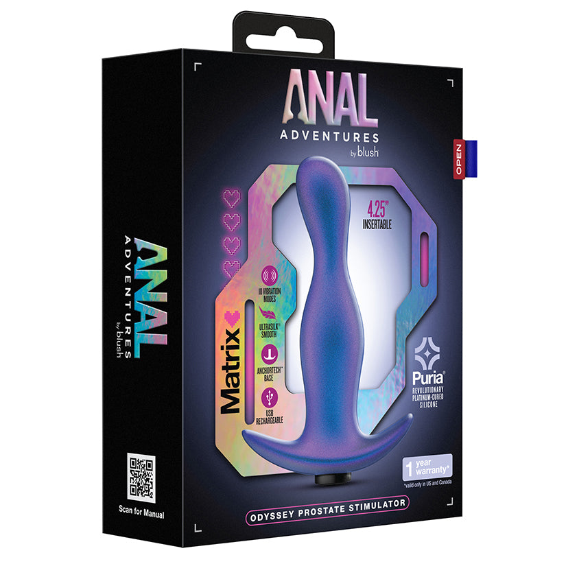 Anal Adventures Matrix Odyssey Prostate Stimulator-Space Age Blue