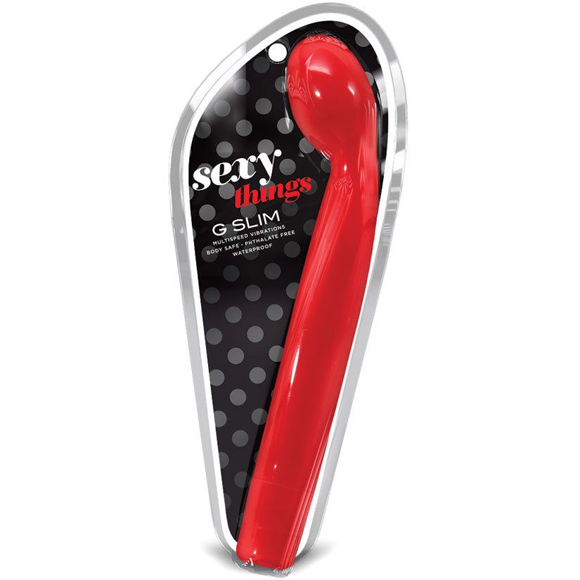 Sexy Things Slim G Vibe-Red 8.5" VEE INTERNATIONAL Toys - Vibrators
