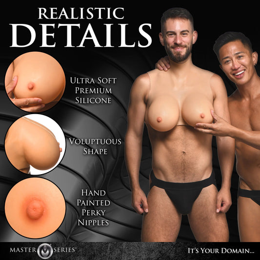 Perky Pair G-Cup Silicone Breasts - Light Default Title XR Brands Toys - Fetish