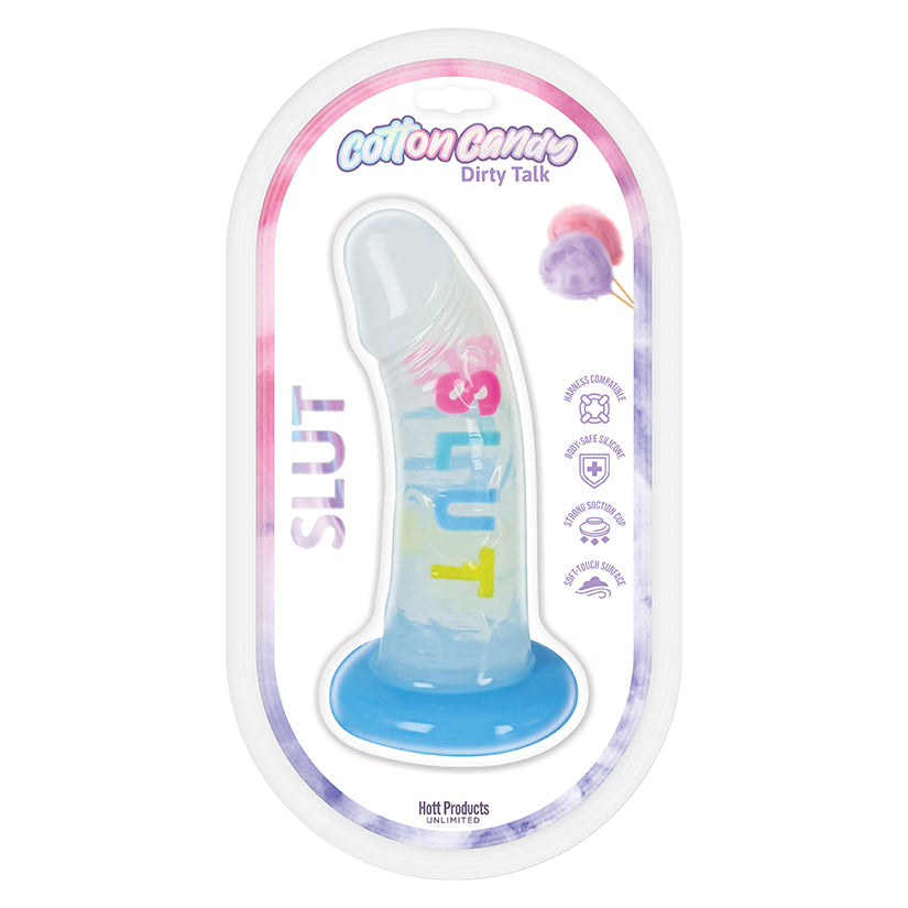 Cotton Candy Slut Dildo 6"