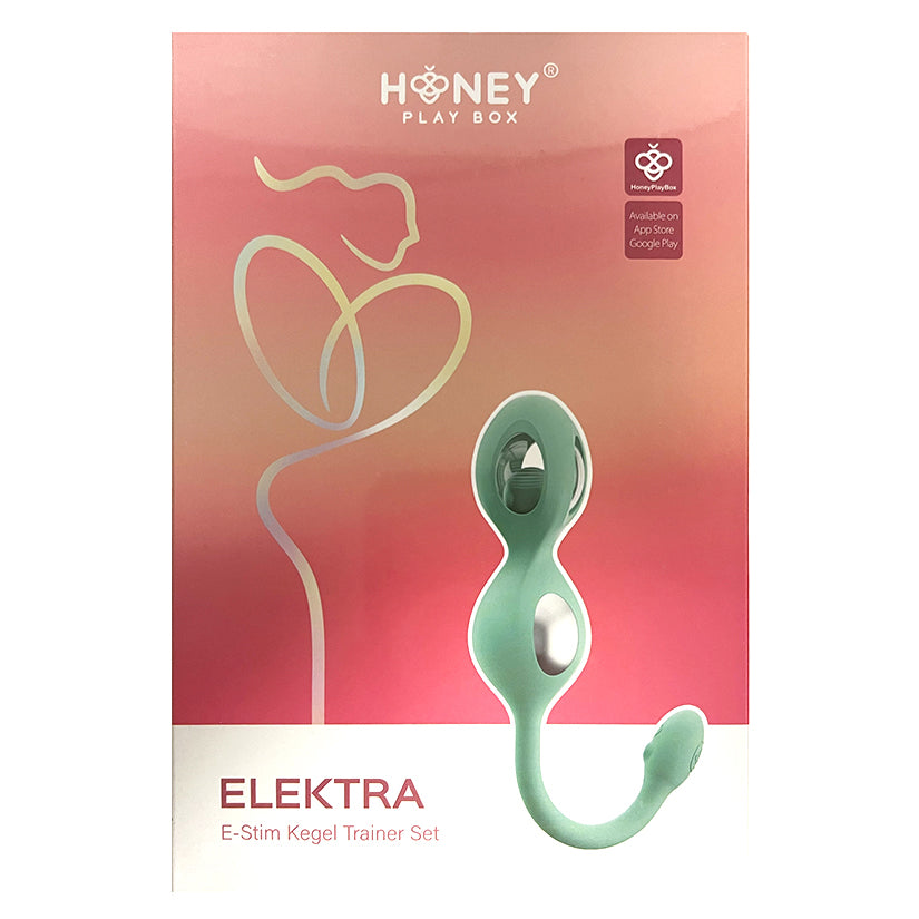 Honey Play Box Elektra E-Stim Kegel Training Set-Teal Green