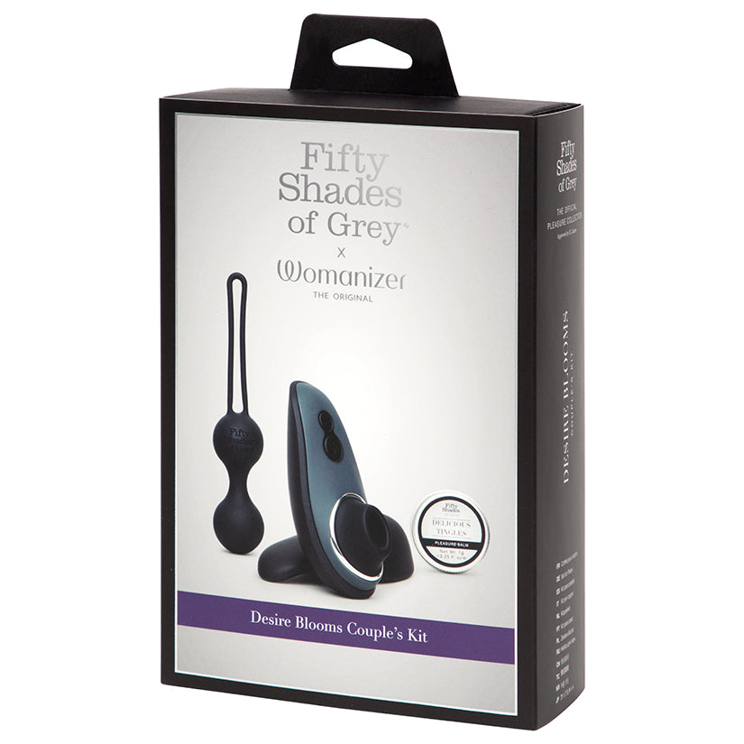Fifty Shades of Grey X Womanizer Desire Blooms Kit-Black