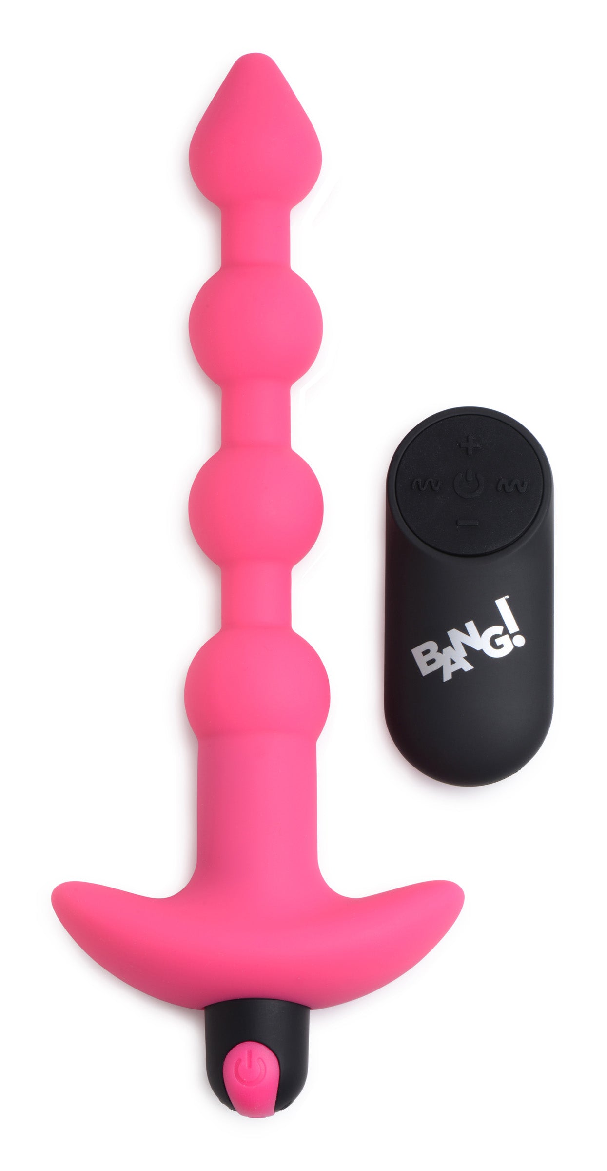 Bang - Vibrating Silicone Anal Beads and Remote Control - Pink Default Title XR Brands Toys - Anal Toys