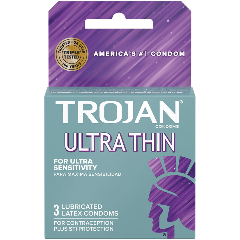 Trojan Ultra Thin Condoms (3 Pack) Default Title Paradise Marketing Health - Condoms