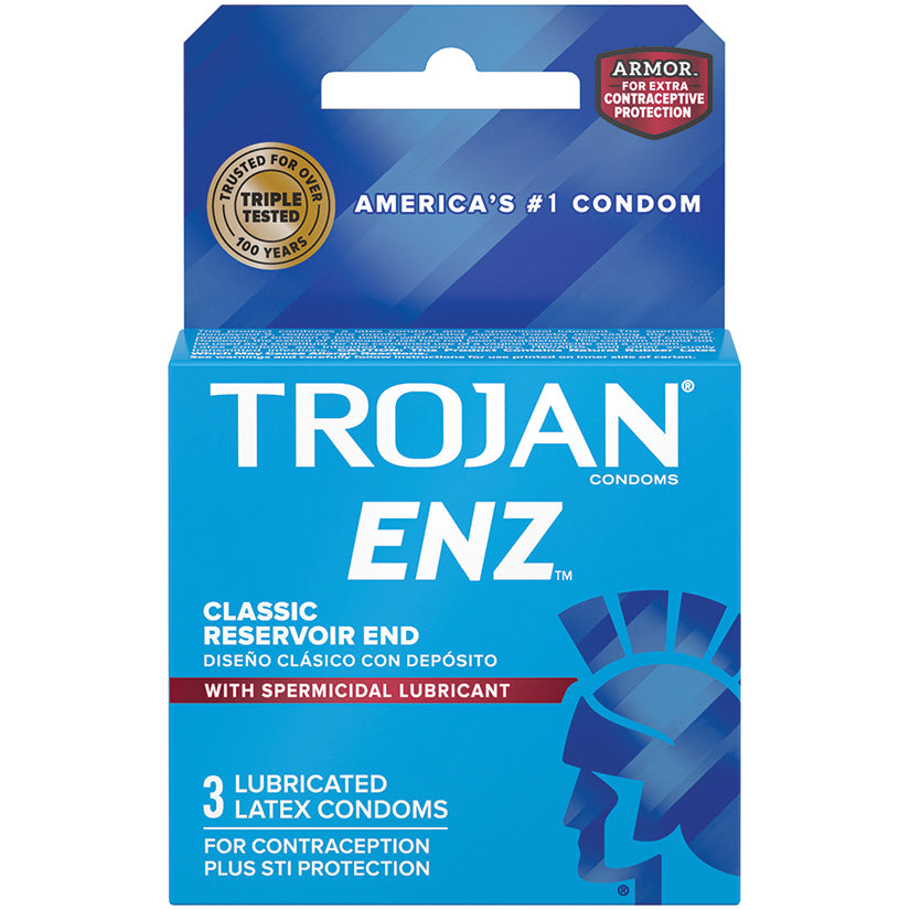 Trojan Enz Armor Spermicidal (3 Pack) Default Title Paradise Marketing Health - Condoms