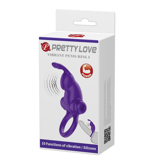 Pretty Love Vibrant Penis Ring I - Purple Default Title Pretty Love Toys - Cockrings