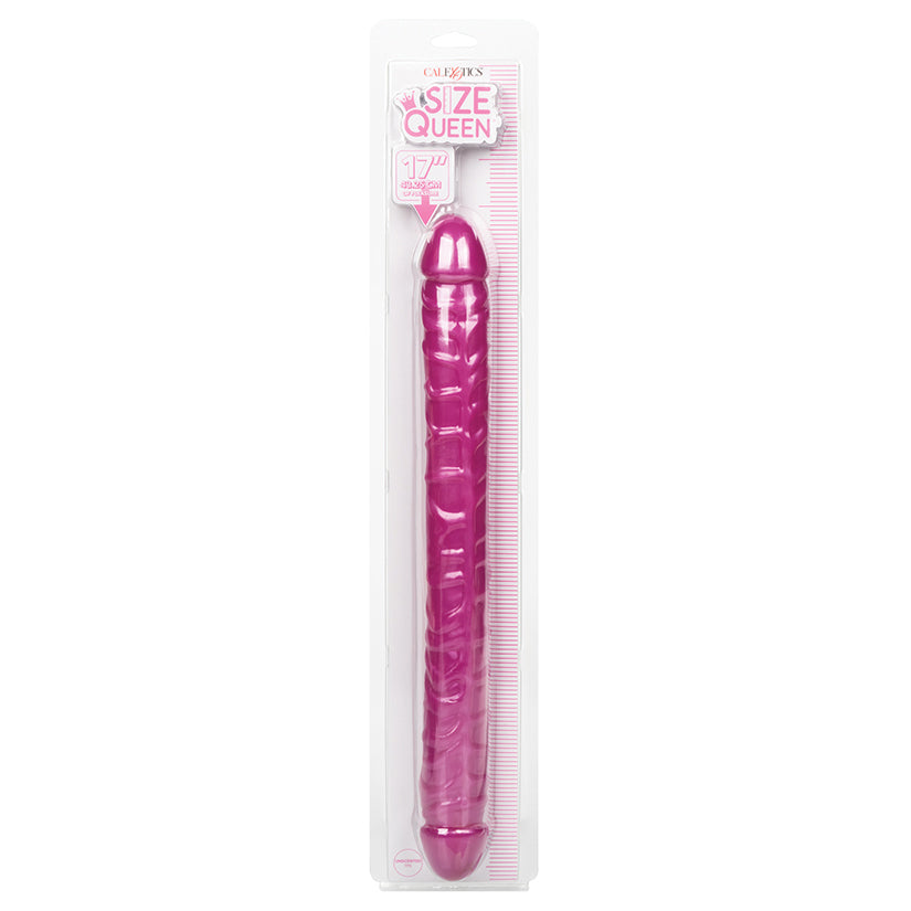 Size Queen Double Dildo-Pink 17"
