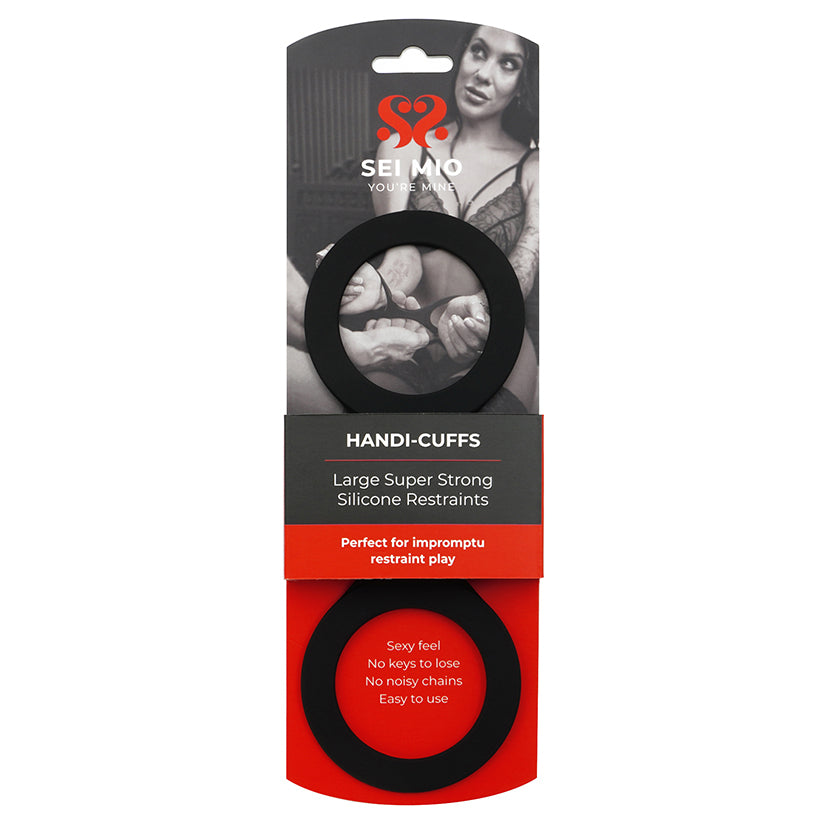SEI MIO Handi-Cuffs Large Super Strong Silicone Restraint Cuffs