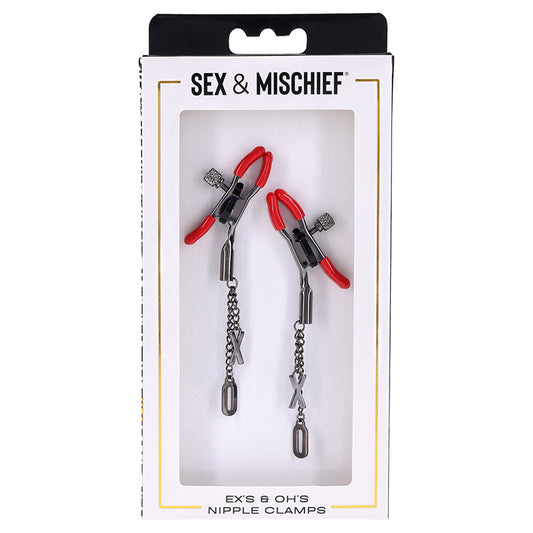 Ex's & Oh's Nipple Clamps Default Title Sportsheets Toys - Fetish