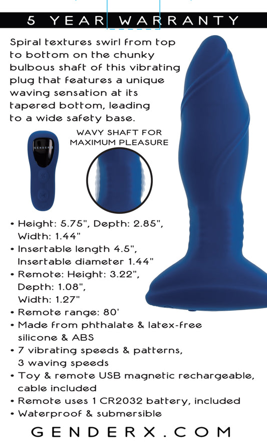 Sway With Me - Navy Blue Default Title Gender X Toys - Anal Toys