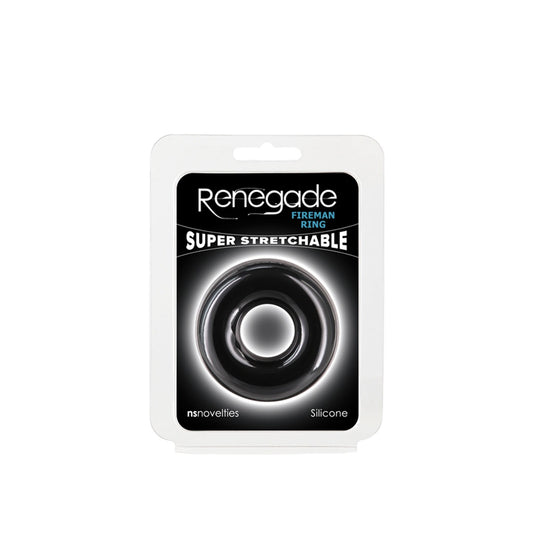 Renegade - Fireman Ring - Large - Black New Sensations - NS Novelties Toys - Cockrings