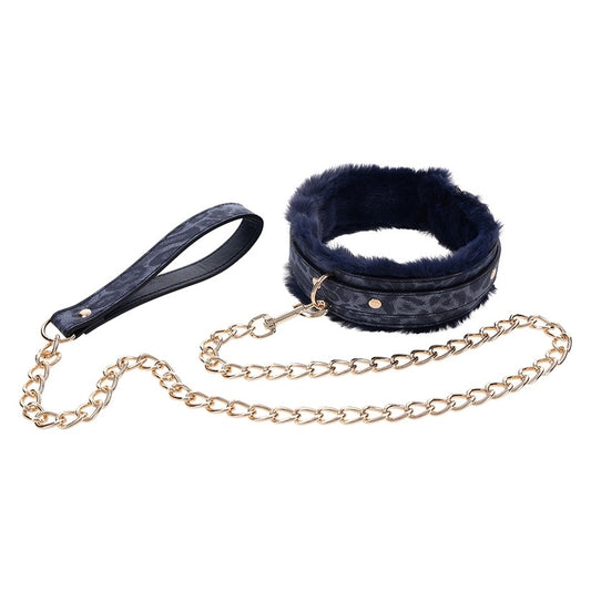 Cougar Fur Collar & Leash Sportsheets Toys - Fetish