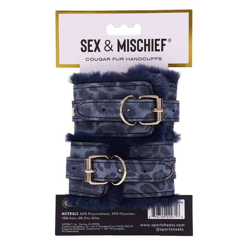 Cougar Fur Handcuffs Sportsheets Toys - Fetish