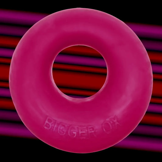 Oxballs Bigger Ox Thick Cockring Silicone Tpr Hot Pink Ice Oxballs Toys - Cockrings