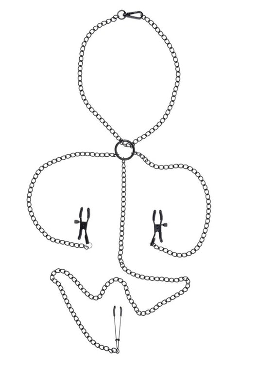 Saffron Nipple to Clit Set Sportsheets Toys - Fetish