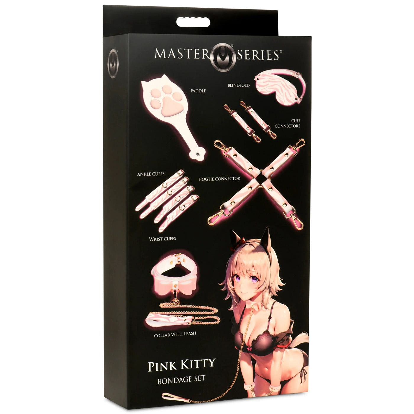 Pink Kitty Bondage Set - White/pink XR Brands Toys - Fetish