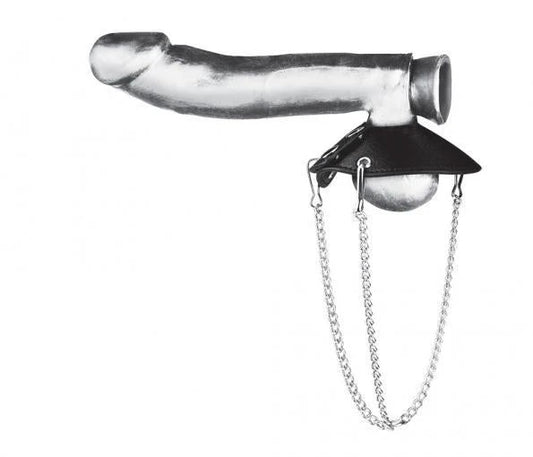 C & B Gear Parachute Ball Stretcher 2 Black Blue Line Men Toys - Cockrings