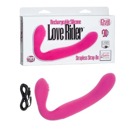 Love Rider Rechargeable Strapless Strap On Pink Love Rider Toys - Couples