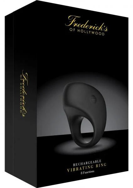 Frederick's of Hollywood Rechargeable Vibrating Ring Black Fredericks Of Hollywood Toys - Cockrings