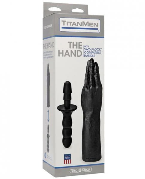 TitanMen Vac-U-Lock The Hand with Handle Black Titanmen Toys - Fetish