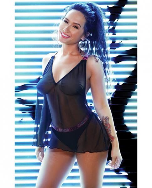 Vibes F*ck Cancer Tank Top Black M/L Vibes by Fantasy Lingerie Women - Lingerie – Hosiery - Pantyhose