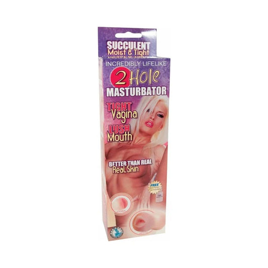 Two Hole Ridged Masturbator (mouth/vagina) Nasstoys Toys - Masturbators