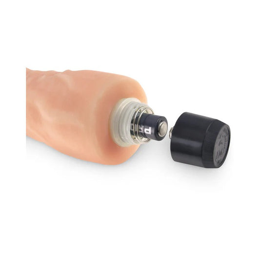 Real Feel Lifelike Toyz No. 6 Beige Vibrating Dildo Pipedream Products Toys - Vibrators