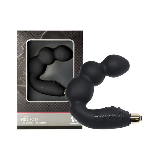 Rocks-off Big-Boy 7 Function P Spot Vibe - Black Rocks Off Toys - Anal Toys