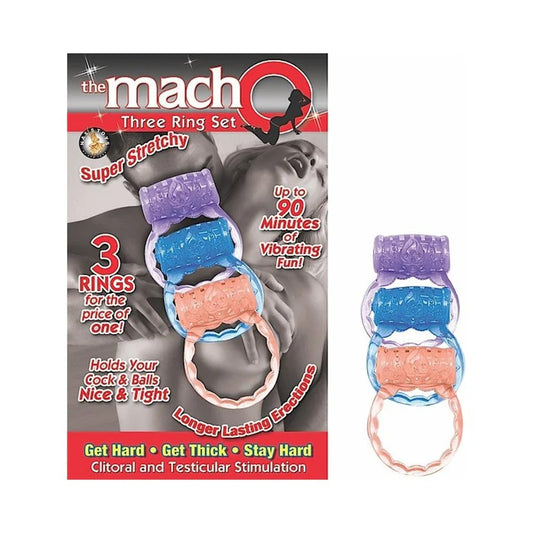Macho Three Ring Set (assorted) Nasstoys Toys - Cockrings