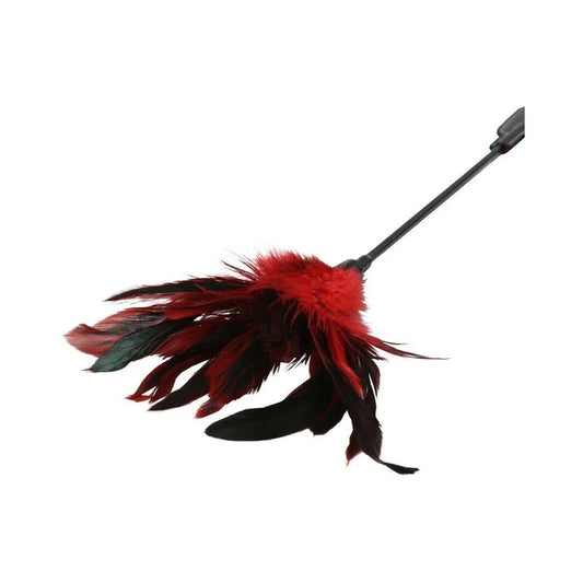 S&M Feather Slapper-Red/Black Sportsheets Toys - Fetish