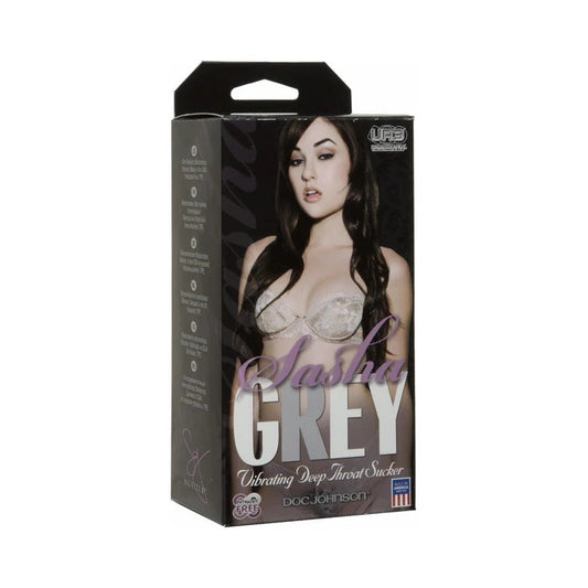 Sasha Grey Vibrating Deep Throat Sucker Doc Johnson Toys - Masturbators
