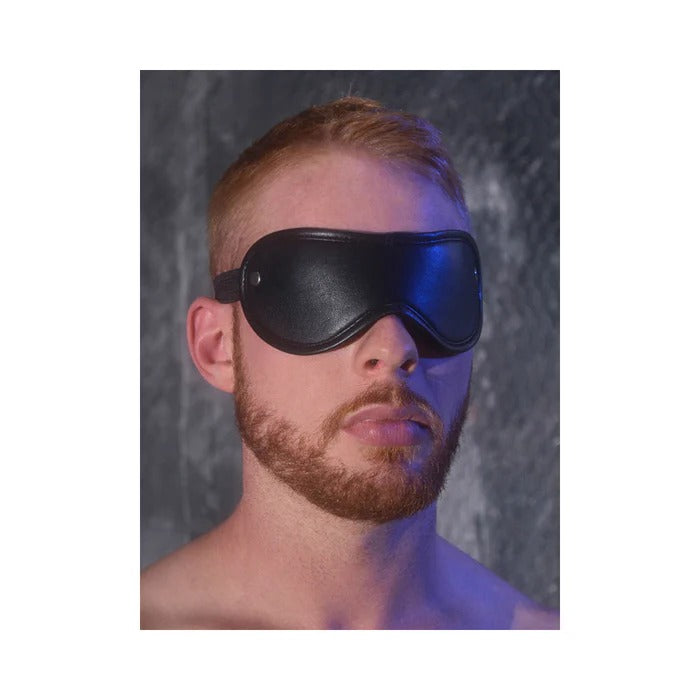 Rouge Group Leather Blindfold ROUGE GROUP LTD Toys - Fetish