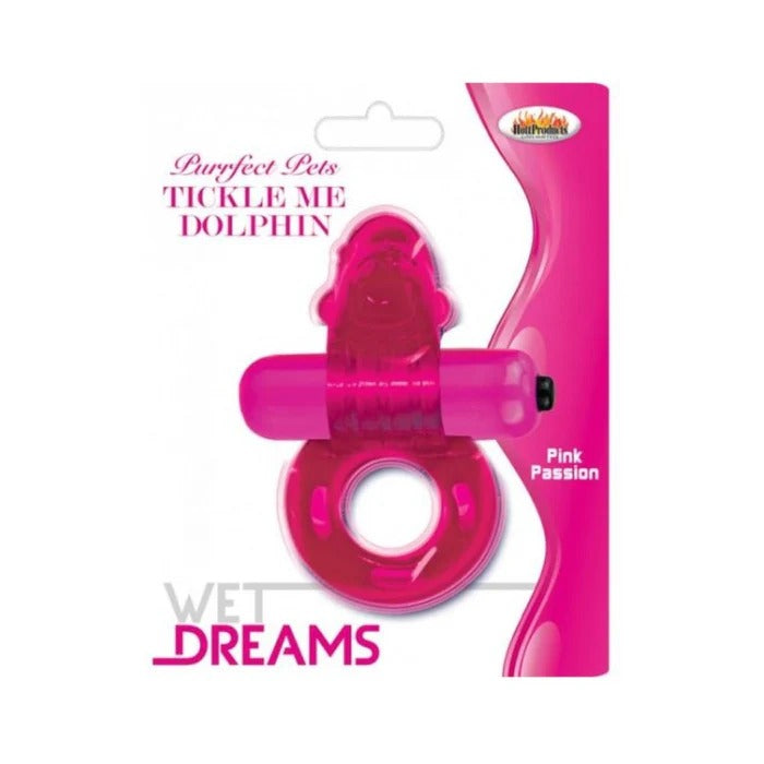 Wet Dreams Purrrfect Pets Tickle Me Dolphin Pink Hott Products Toys - Cockrings