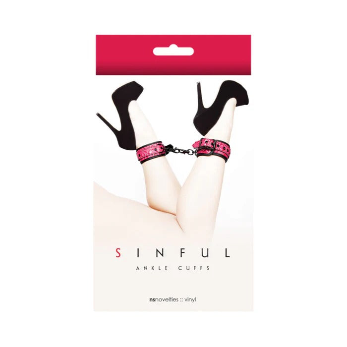 Sinful Ankle Cuffs Pink New Sensations - NS Novelties Toys - Fetish