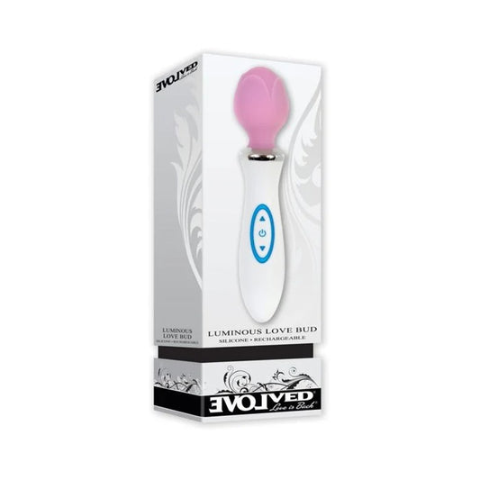 Luminous Rose Rechargeable Wand Massager Pink Evolved Novelties Toys - Vibrators
