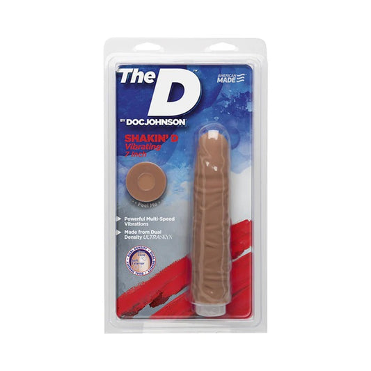 The D Shakin D 7 inch Vibrating Dildo Doc Johnson Toys - Vibrators