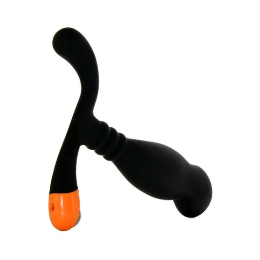Nexus Ultra Si Silicone & Polypropylene Massager - Black/orange Nexus Toys - Anal Toys
