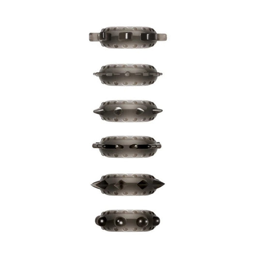 Zt Cockstars Cock Ring Set Of 6 Unique Shapes Zero Tolerance Toys - Cockrings