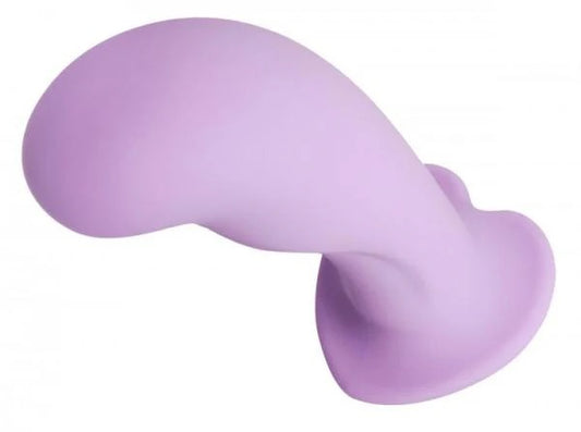 Royal Heart On Silicone Harness Dildo Purple Strap U Toys - Fetish