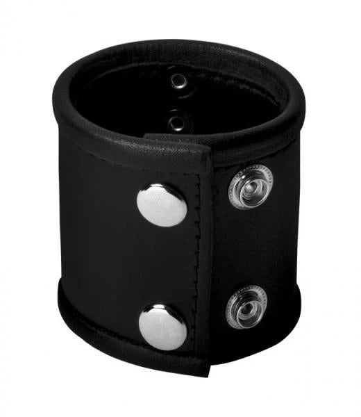 Strict Ball Stretcher with D-Ring 2 inches Black Strict Toys - Cockrings