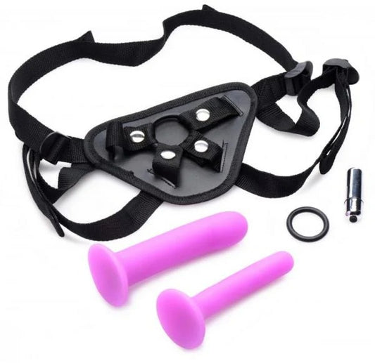 Double-G Deluxe Vibrating Strap On Kit Strap U Toys - Fetish