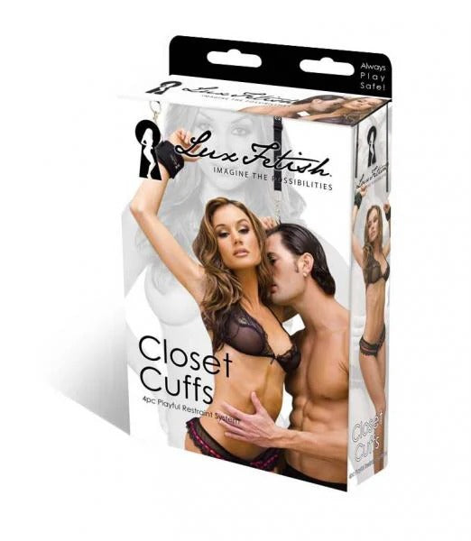 Lux Fetish Closet Cuffs 4 Piece Playful Restraint System Electric Eel Toys - Fetish