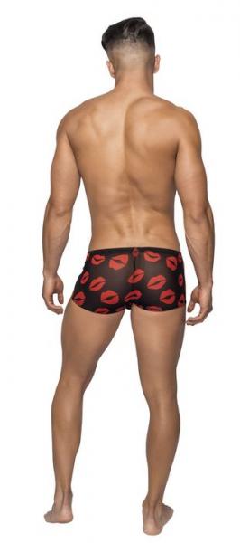 Male Power Kiss Me Mini Shorts-Black Medium-Boxed MAGIC MOMENTS INTERNATIONAL Men